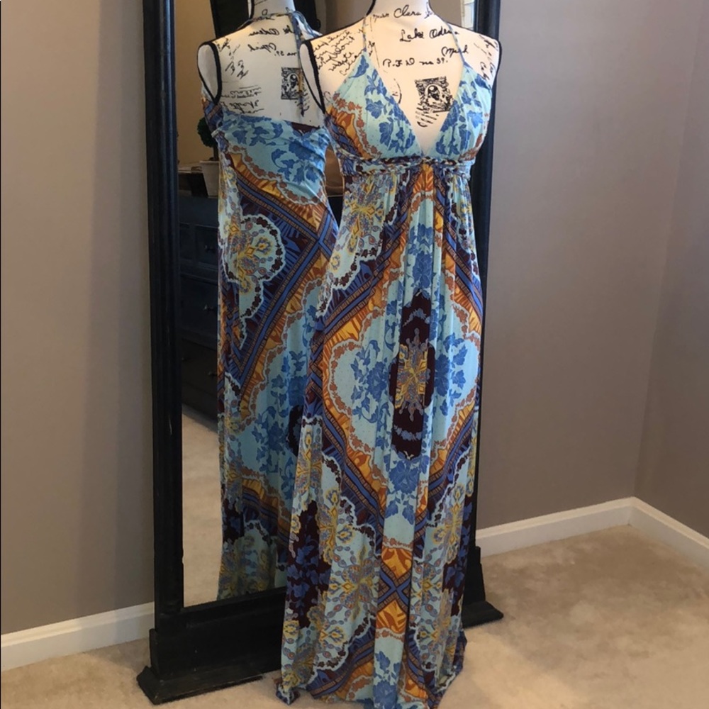 Sky Brand Maxi Dress with gorgeous pattern/colors